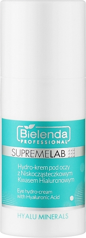 Bielenda Professional Гидрокрем для кожи вокруг глаз с гиалуроновой кислотой SupremeLab Hyalu Minerals Eye Hydro-Cream With Hyaluronic Acid - фото N1