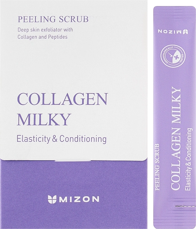 Mizon Молочный пилинг-скраб Collagen Milky Peeling Scrub - фото N2