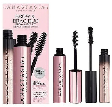 Anastasia Beverly Hills Brow & Brag Duo Brow & Eye Kit (mascara/10ml + brow/gel/7.85ml) Набор для макияжа - фото N1