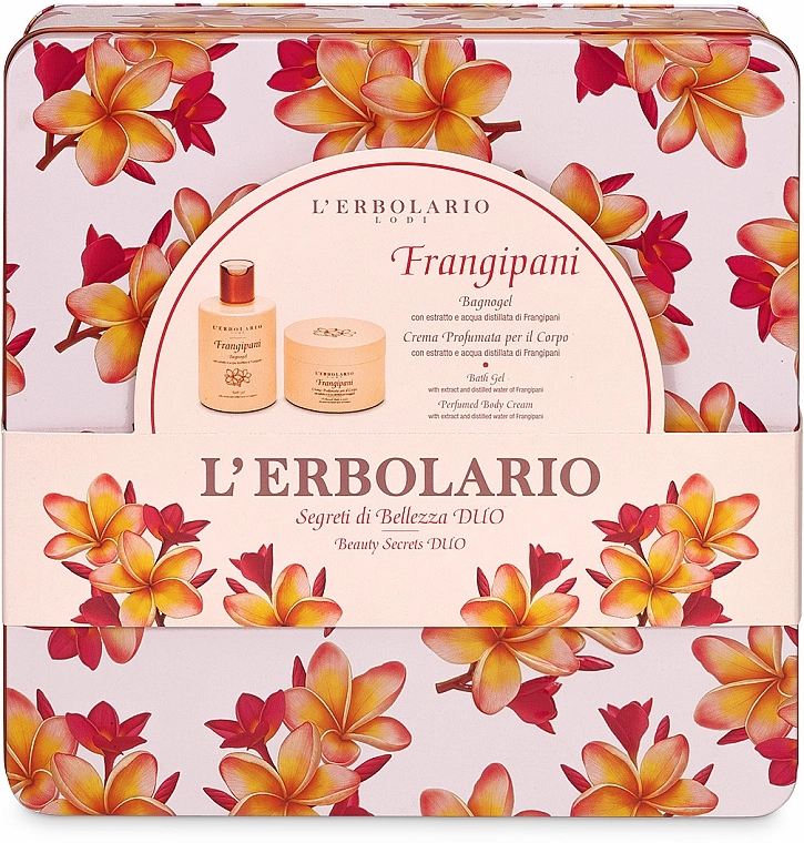 L’Erbolario L’Erbolario Frangipani Набір (sh/gel/300ml + b/cr/200ml) - фото N1