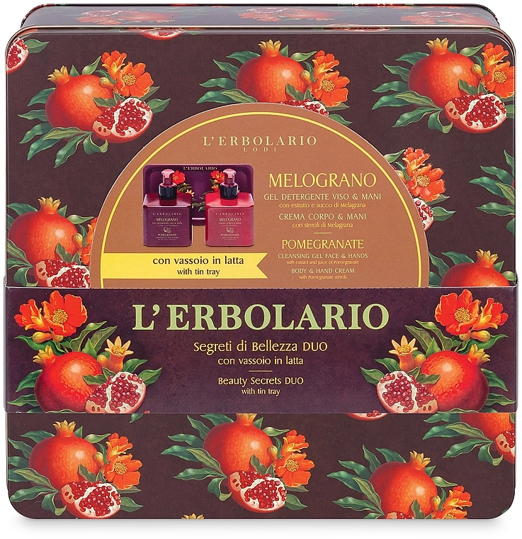 L’Erbolario Pomegranate Набір (h/gel/250ml + h/cr/250ml + acc/2pcs) - фото N3