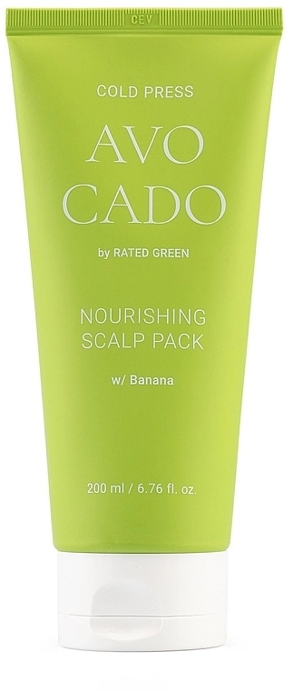 Rated Green Живильна маска для шкіри голови з олією авокадо і екстрактом банана Cold Brew Avocado Nourishing Scalp Pack (туба) - фото N1