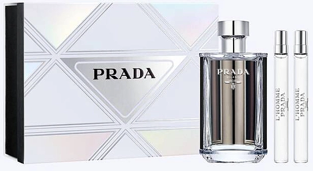 Prada L'Homme Набір (edt/100ml + edt mini/2x10ml) - фото N1