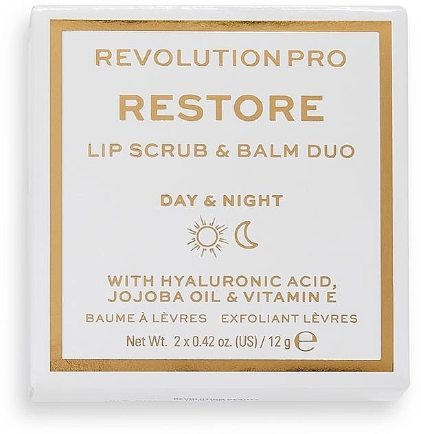 Revolution Pro Набор Restore Lip Set Coconut (lip/scr/12g + lip/balm/12g) - фото N2