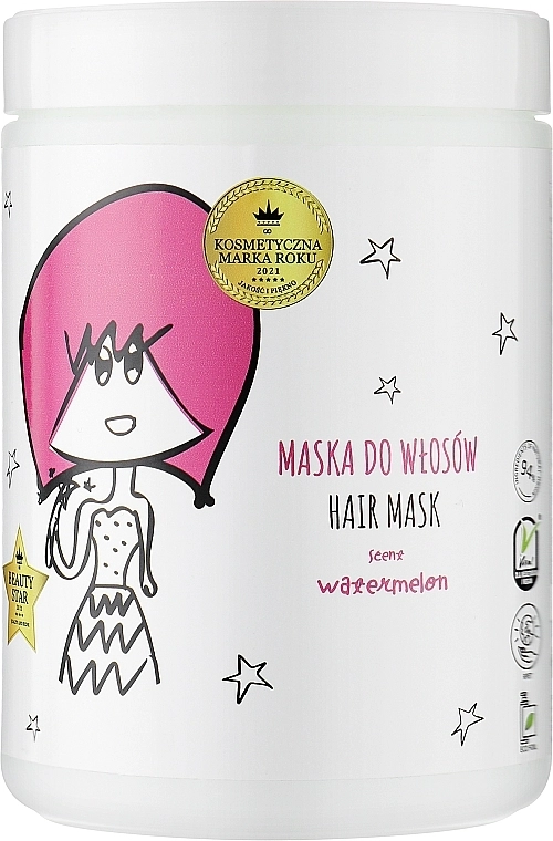 Маска для волосся "Кавун" - HiSkin Crazy Hair Watermelon Hair Mask, 1000 мл - фото N1