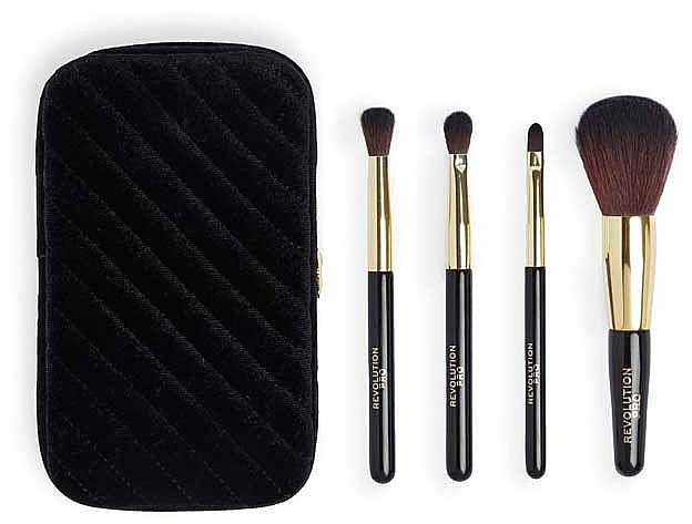 Revolution Pro Набір пензликів для макіяжу Glam Mini Brush Set & Case - фото N1