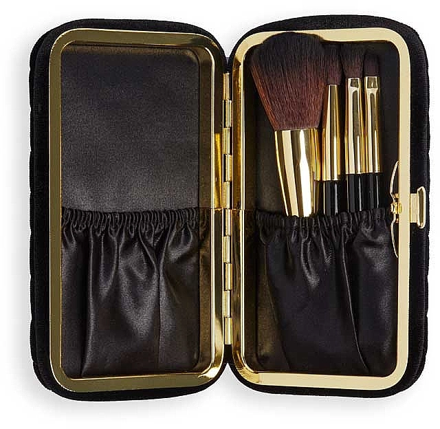 Revolution Pro Набір пензликів для макіяжу Glam Mini Brush Set & Case - фото N2