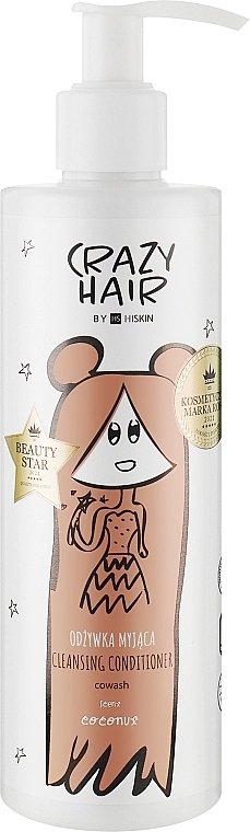 HiSkin Очищувальний кондиціонер для волосся "Кокос" Crazy Hair Cleansing Conditioner Coconut - фото N1