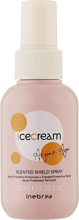 Ароматизований захисний спрей для волосся - Inebrya Ice Cream Argan Age Scented Shield Spray, 100 мл - фото N1