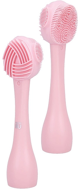 Ilu Щетка для умывания и массажа лица, розовая Face Cleansing Brush - фото N2
