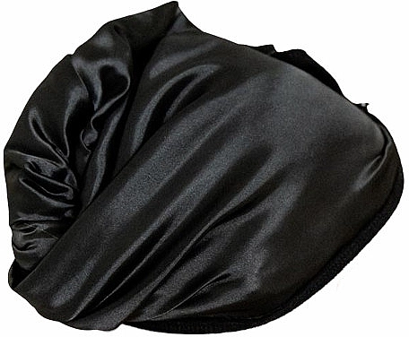 LUM Двосторонній рушник-тюрбан, чорний - фото N1