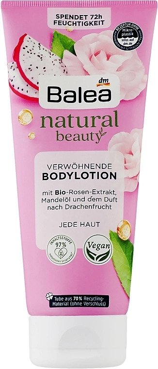 Balea Лосьйон для тіла Natural Beauty Rose & Dragon Fruit - фото N1