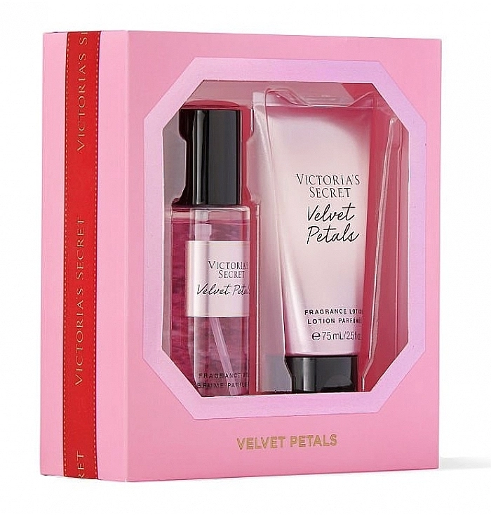 Victoria's Secret Velvet Petals Gift Set Подарочный набор (b/mist/75ml + b/lot/75ml) - фото N2