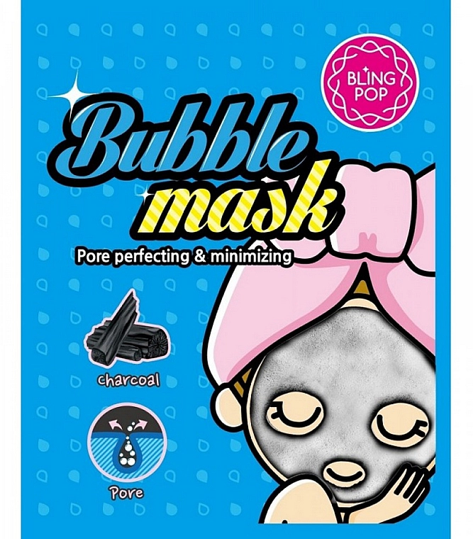 Bling Pop Маска для лица Charcoal Bubble Mask - фото N1