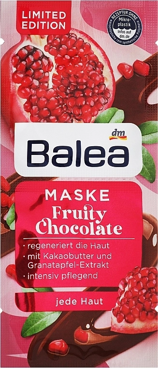 Balea Маска для обличчя "Фруктовий шоколад" Fruity Chocolate - фото N1