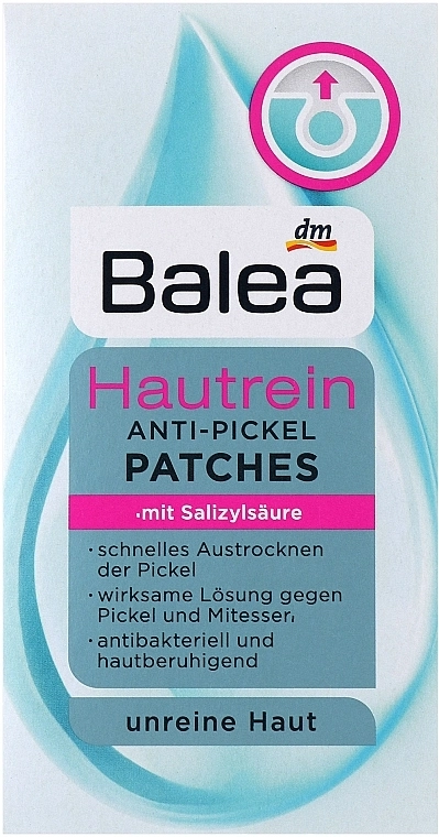 Balea Патчи против прыщей Hautrein Anti-Pickel Patches - фото N1