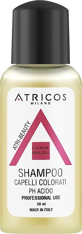 Atricos Шампунь для фарбованого волосся Hydrolysed Collagen Acidic pH Colored Hair Shampoo - фото N1