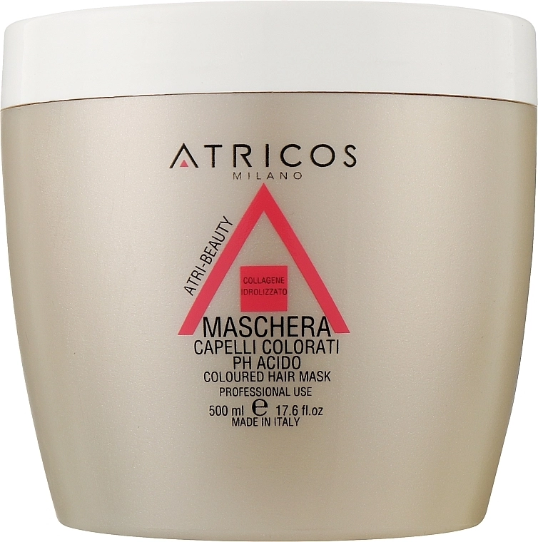 Atricos Маска для окрашенных волос с коллагеном Hydrolysed Collagen Colored Hair Mask - фото N2