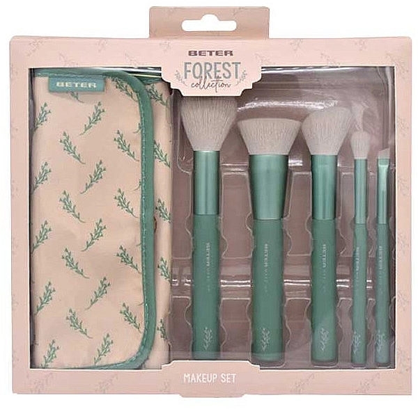 Beter Набір пензлів для макіяжу, 5 шт. Forest Collection Brush Set - фото N1