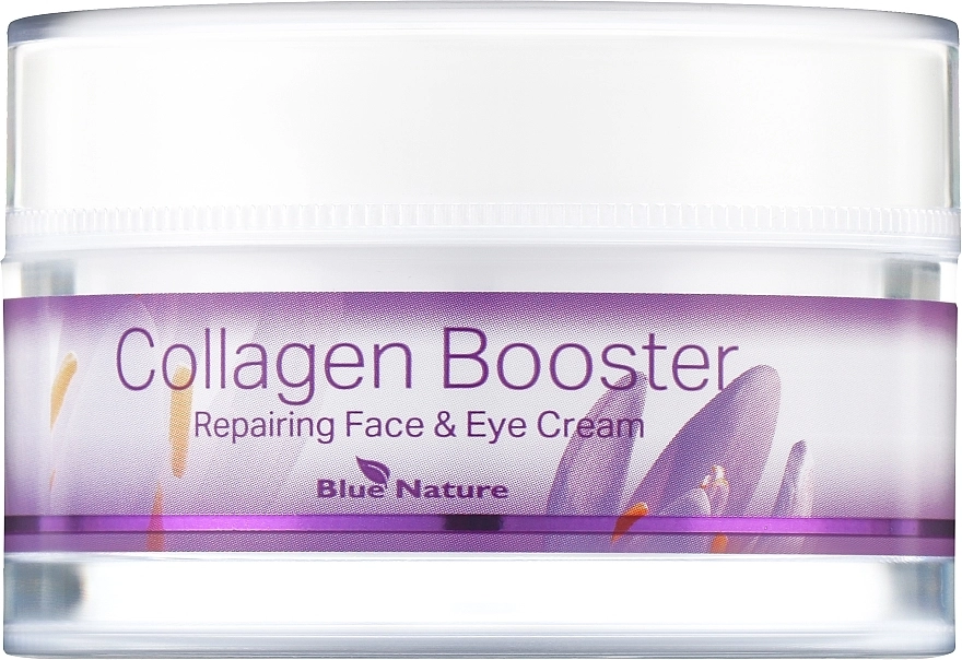 Blue Nature Відновлювальний крем для обличчя та під очі Collagen Booster - фото N1