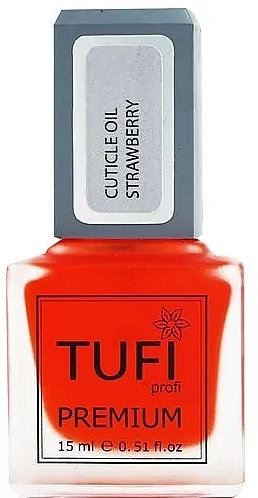 Tufi profi Масло для кутикулы с кисточкой "Клубника" Premium Cuticle Oil - фото N1