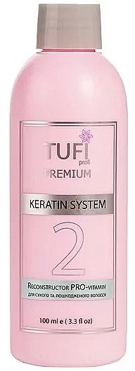 Tufi profi Кератин для сухих и поврежденных волос Premium Reconstructor PRO-Vitamin - фото N1