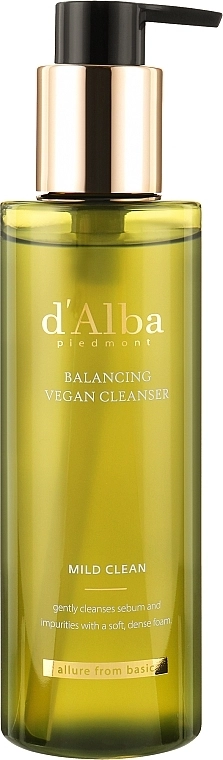 D'Alba Балансувальний м'який засіб для вмивання Balancing Vegan Cleanser Mild Clean - фото N1