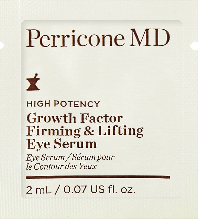 Perricone MD Сыворотка для кожи вокруг глаз High Potency Growth Factor Firming & Lifting Eye Serum (пробник) - фото N1
