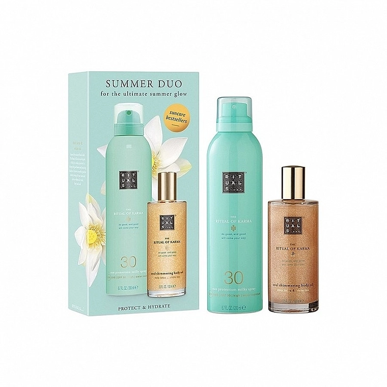 Rituals Набір The Ritual of Karma Suncare Set (b/spray/200ml+b/oil/100ml) - фото N1