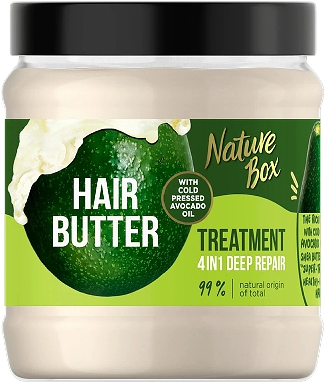 Nature Box Маска для волос Hair Butter Treatment 4in1 Deep Repair - фото N1