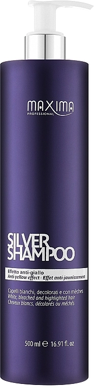 Maxima Шампунь від небажаного жовтого відтінку волосся Silver Shampoo - фото N1