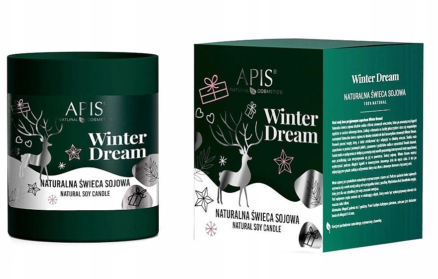 APIS Professional Натуральна соєва свічка Winter Dream Natural Soy Candle - фото N1