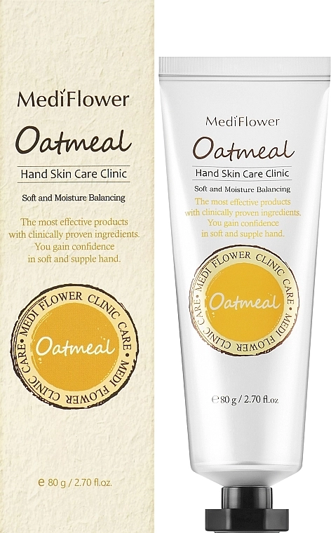 Крем для рук зі злаками - Medi Flower Hand Cream Oatmeal, 80 г - фото N2