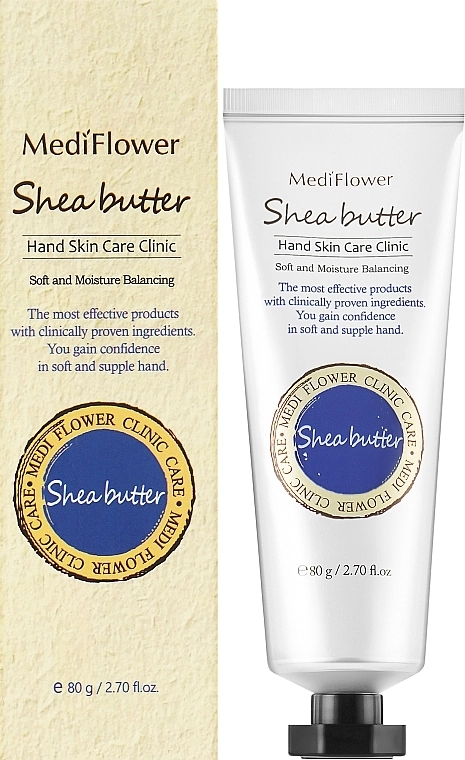 Крем для рук с маслом ши - Medi Flower Hand Cream Shea Butter, 80 г - фото N2