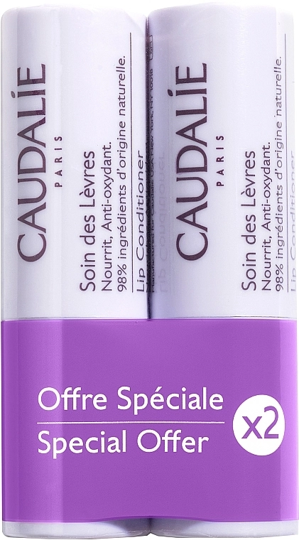 Caudalie Набор (lip/balm/2x4,5g) - фото N1