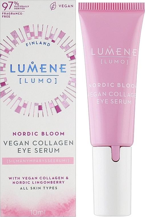 Lumene Сыворотка для области вокруг глаз Lumo Nordic Bloom Vegan Collagen Eye Serum - фото N2