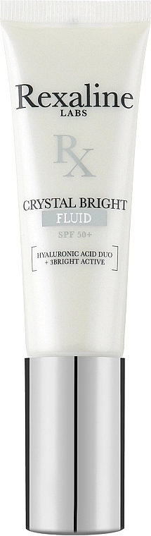 Rexaline Солнцезащитный матирующий флюид для лица Crystal Bright Fluid SPF50+ - фото N1