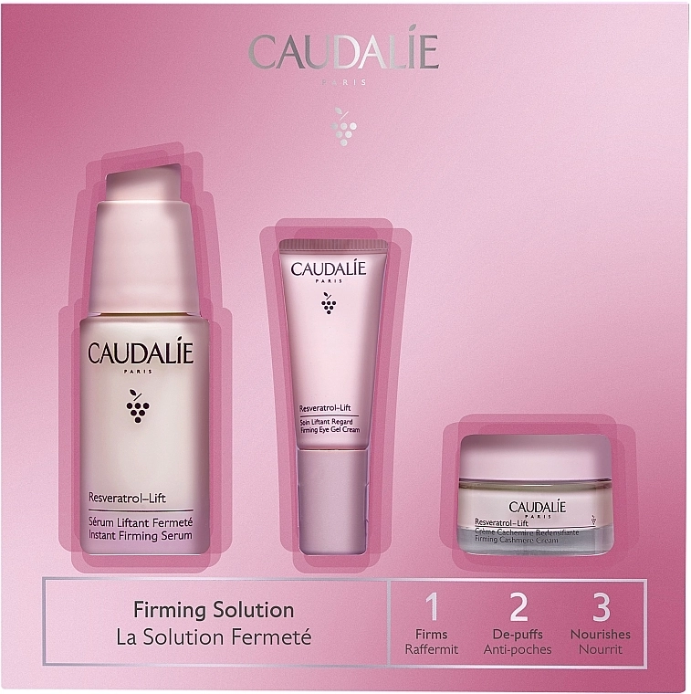 Caudalie Набір Resveratrol Spring Set (f/ser/30ml + eye/cr/5ml + f/cr/15ml) - фото N1