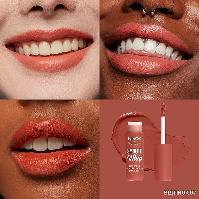 NYX Professional Makeup Smooth Whip Matte Lip Cream Жидкая матовая помада-крем для губ - фото N12