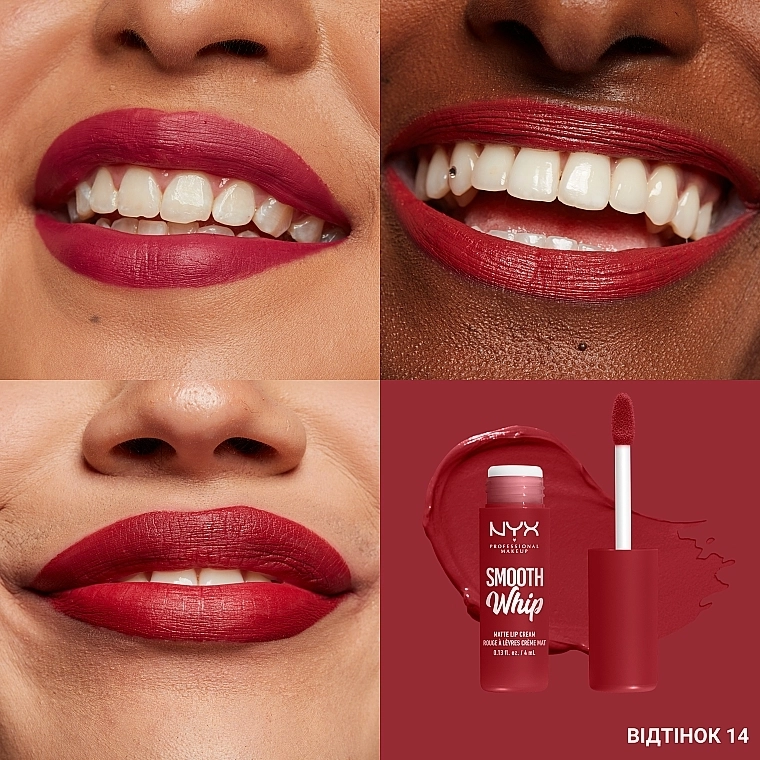 NYX Professional Makeup Smooth Whip Matte Lip Cream Жидкая матовая помада-крем для губ - фото N19