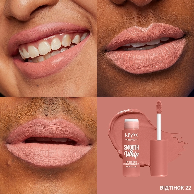 Жидкая матовая помада-крем для губ - NYX Professional Makeup Smooth Whip Matte Lip Cream, 18 - Onesie Funsie - фото N22