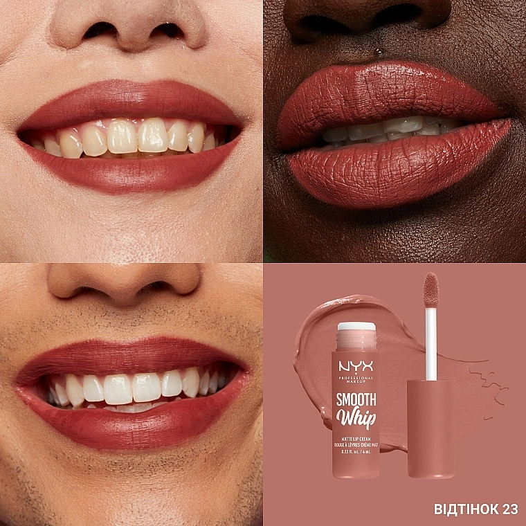 Жидкая матовая помада-крем для губ - NYX Professional Makeup Smooth Whip Matte Lip Cream, 18 - Onesie Funsie - фото N23