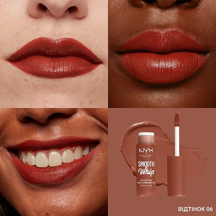 NYX Professional Makeup Smooth Whip Matte Lip Cream Жидкая матовая помада-крем для губ - фото N11