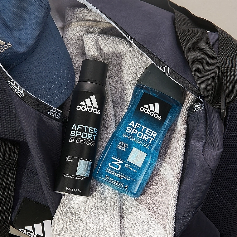 Adidas Дезодорант-спрей для чоловіків After Sport Cool & Aromatic Deo Body Spray - фото N4