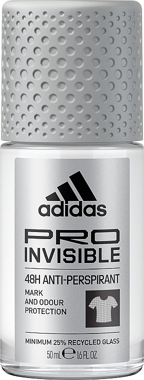 Adidas Дезодорант-антиперспірант кульковий для жінок Pro invisible 48H Anti-Perspirant - фото N1