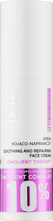 Lirene Успокаивающий крем для лица PEH Balance 10% Emolient Complex Soothing & Reparing Cream - фото N1