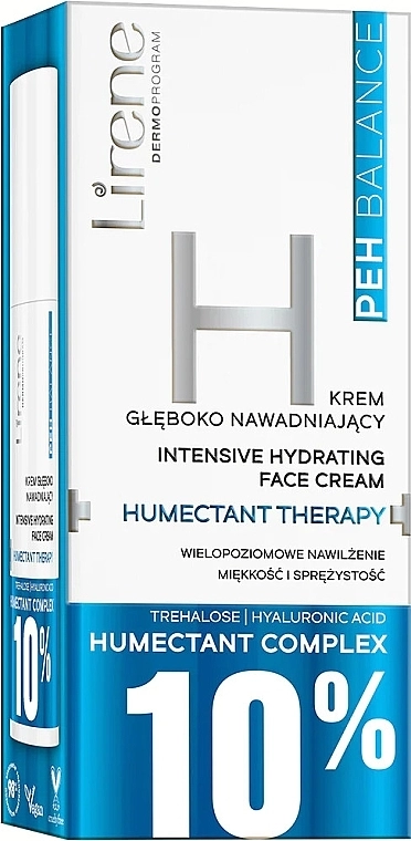 Lirene Інтенсивно зволожувальний крем для обличчя PEH Balance 10% Humectant Complex Hydrating Cream - фото N1