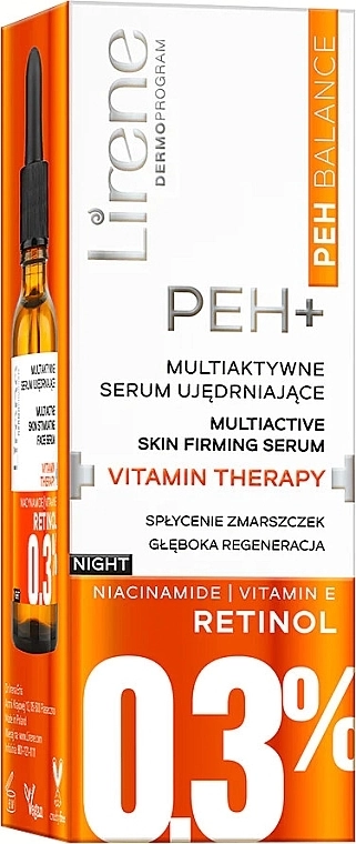 Lirene Мультиактивна сироватка з ретинолом PEH Balance Multiactive Serum 0.3% Retinol - фото N2