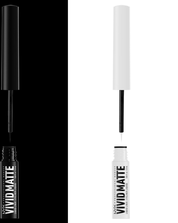 NYX Professional Makeup Vivid Matte Liquid Liner Жидкая матовая подводка для контуров век - фото N5