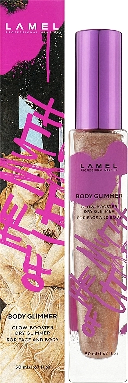 LAMEL Make Up Гліммер для тіла The Myth of Utopia Body Glimmer - фото N2